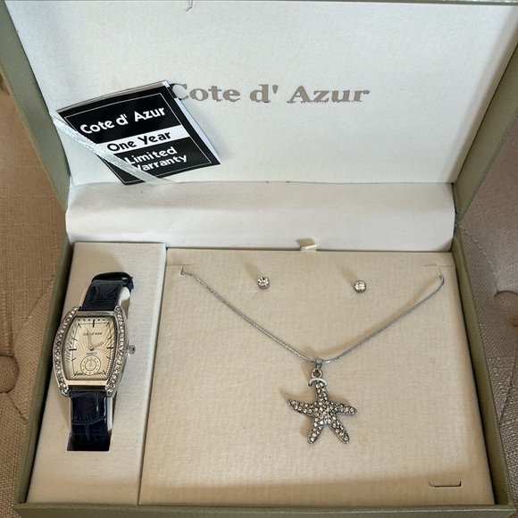 Nib watch, necklace & earrings set - Picture 1 of 8